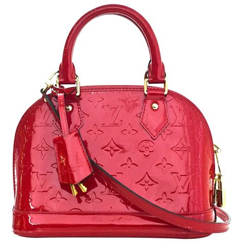 louis vuitton alma bag red